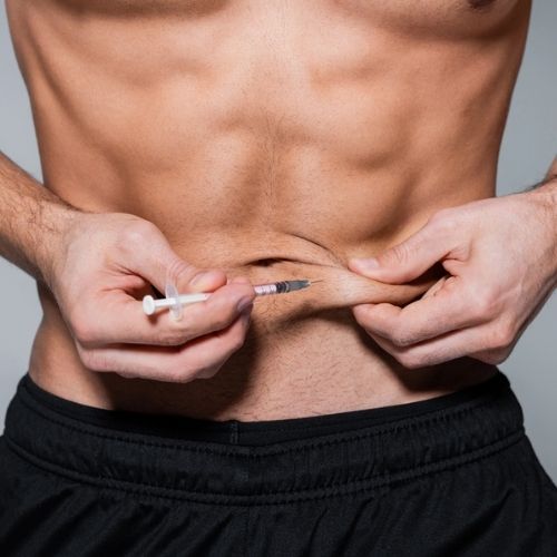 Testosterone injection on male