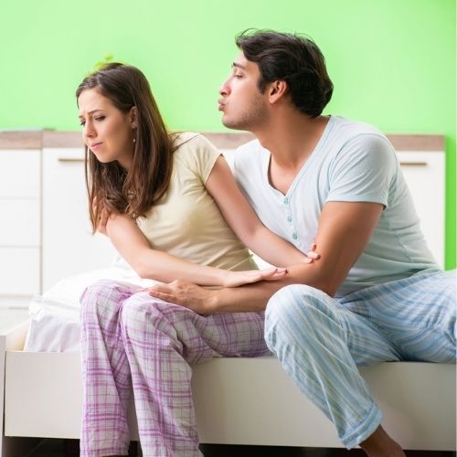 Is Your Man Addicted to Sex_Woman pushing away man partner500x500