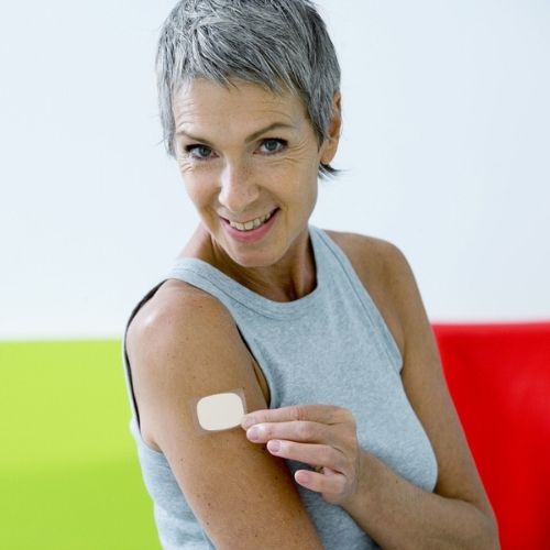 Hormone Replacement Patch woman