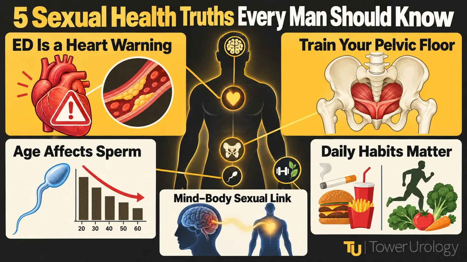 5 Things Doctors Wish Men Knew About Sexual Health — infographic